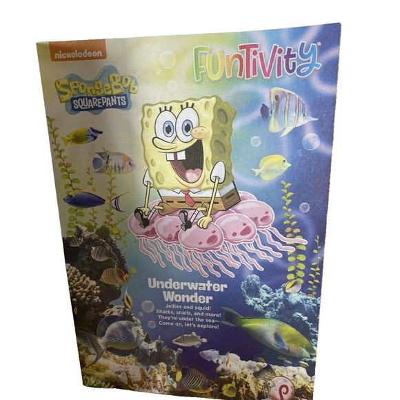 Spongebob Activity Book & Spongebob Figurine New - Picture 4 of 8